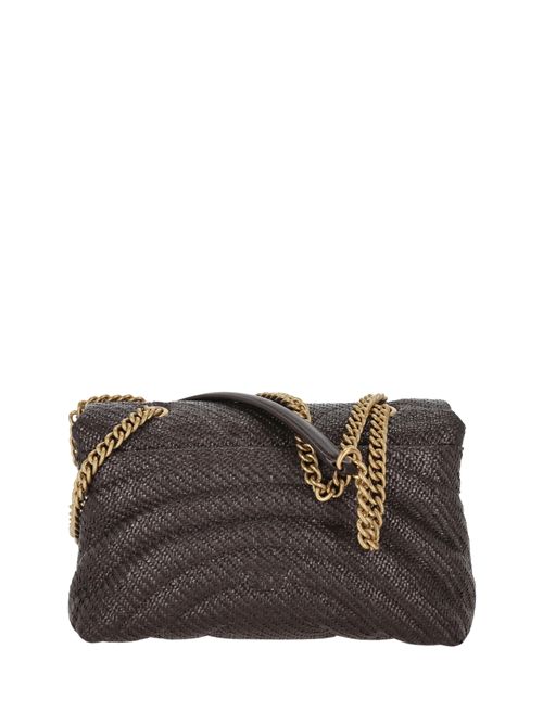 Borsa media Classic Love Puff in rafia Marrone PINKO | 100038 A2C8M32Q